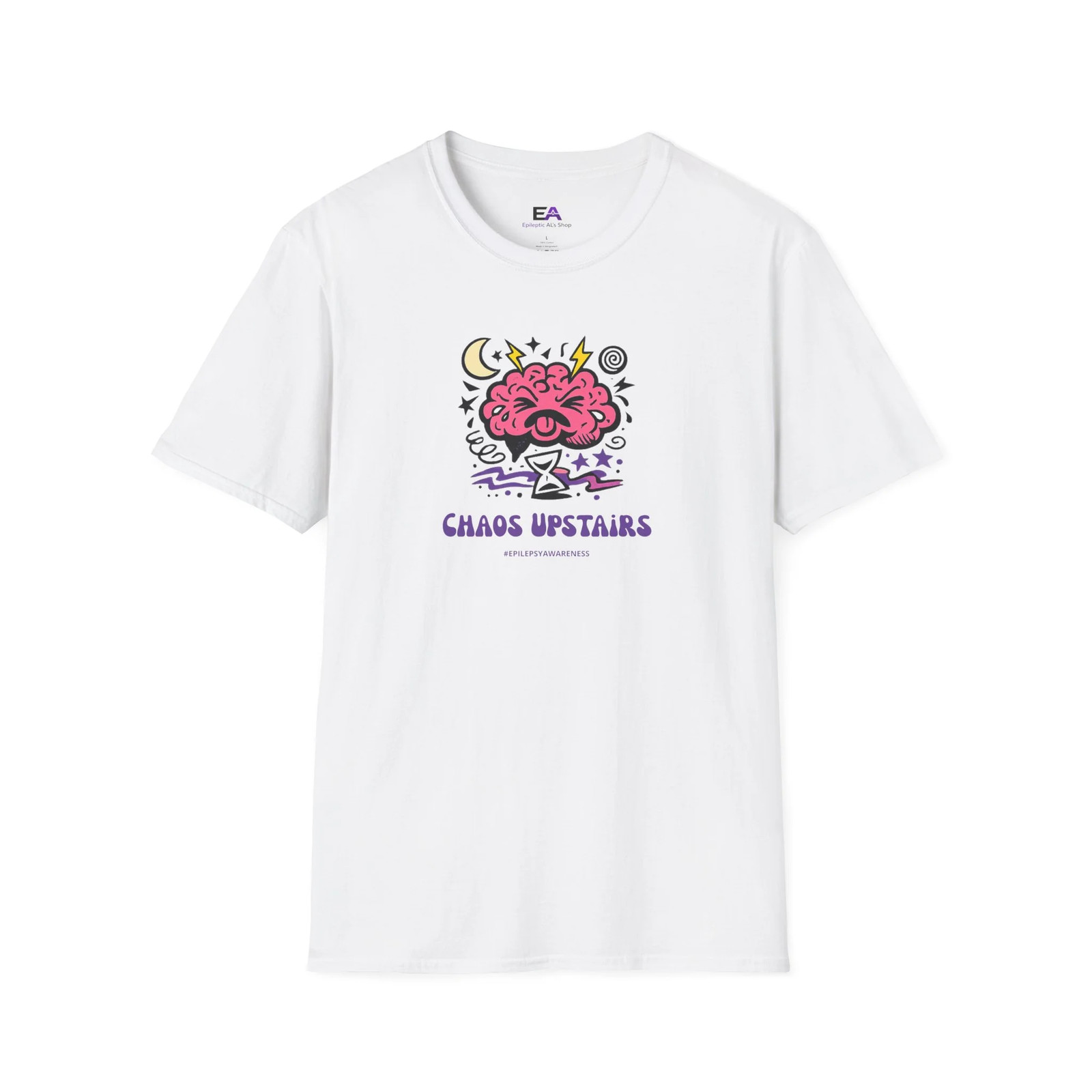 Chaos Upstairs Epilepsy Awareness T-Shirt