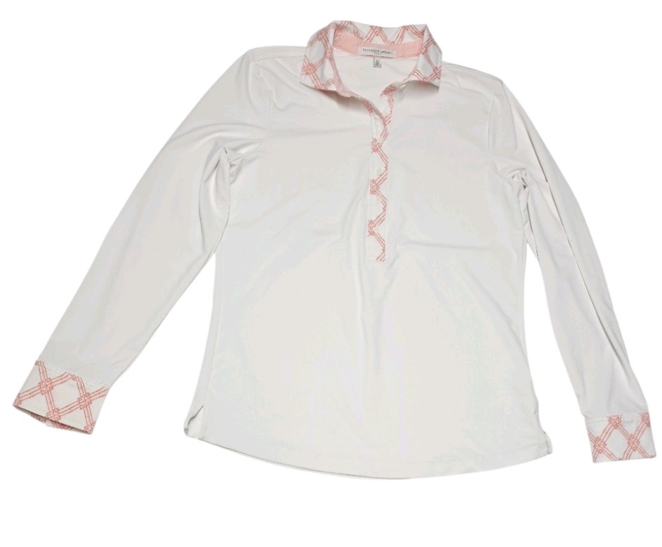 Women’s Fairway & Greene Long Sleeve Shirt Medium Performance Polo