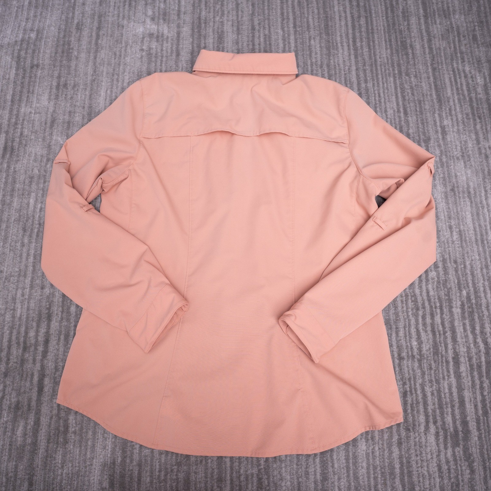 REI Button Down Shirt Womens L Pink Excellent Sahara Hiking Ripstop Long Sleeve