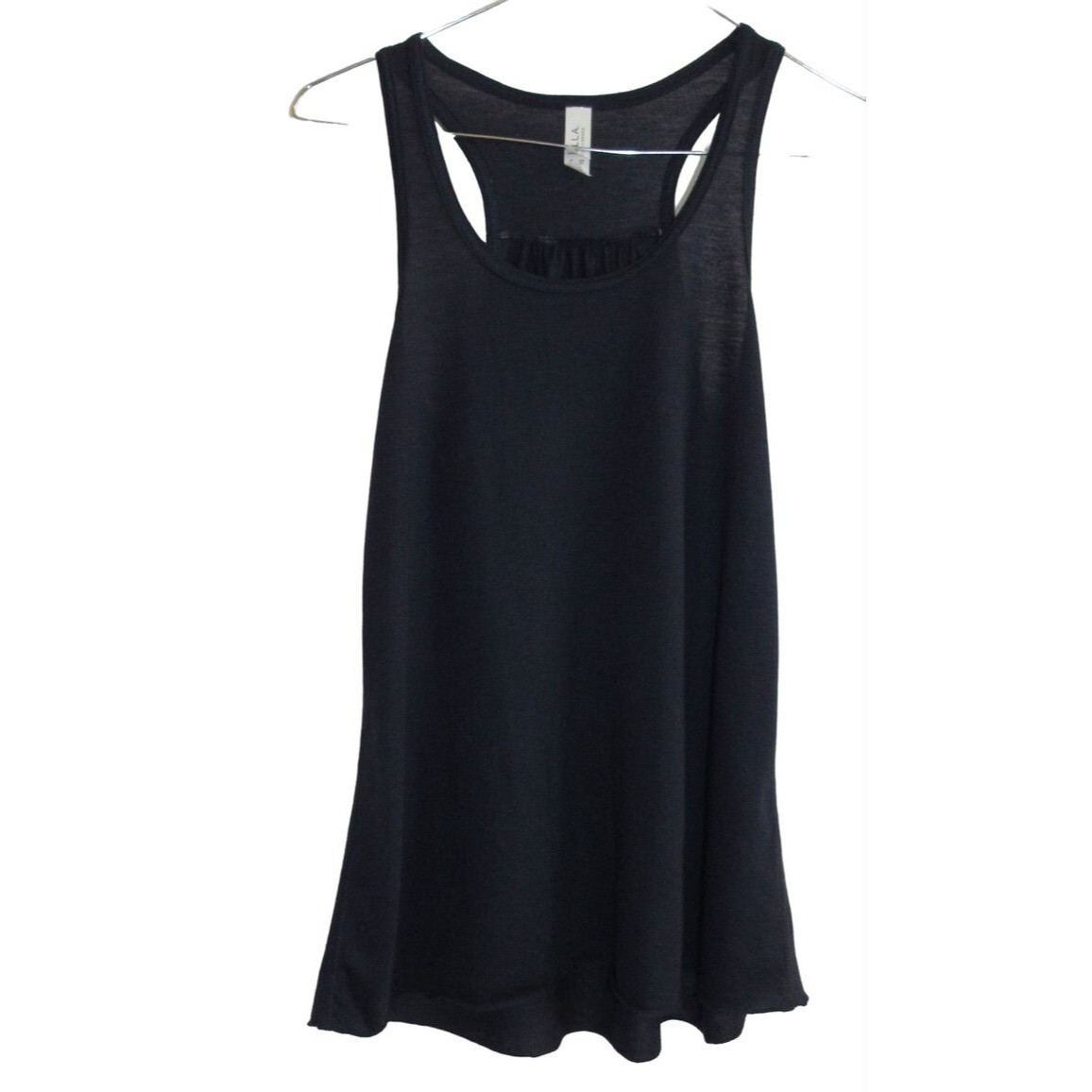 Bella Canvas Navy Blue Flowy RacerBack Tank Top XS