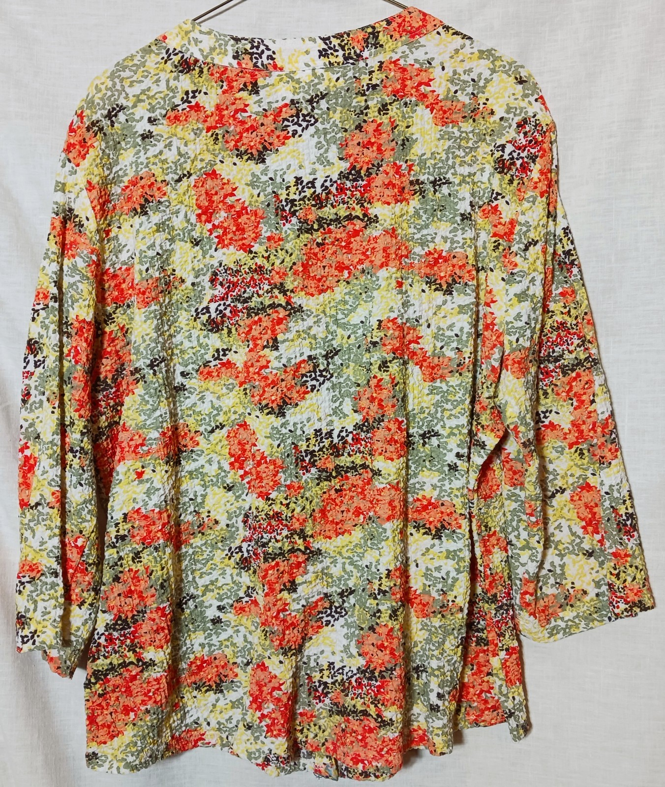 4 Women’s XL 2 Riders by Lee Easy Care 3/4 sleeve button up shirt Navy Blue