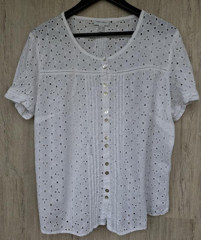 Women Peter Hahn Shirt White Cotton 48 / 4XL / 56