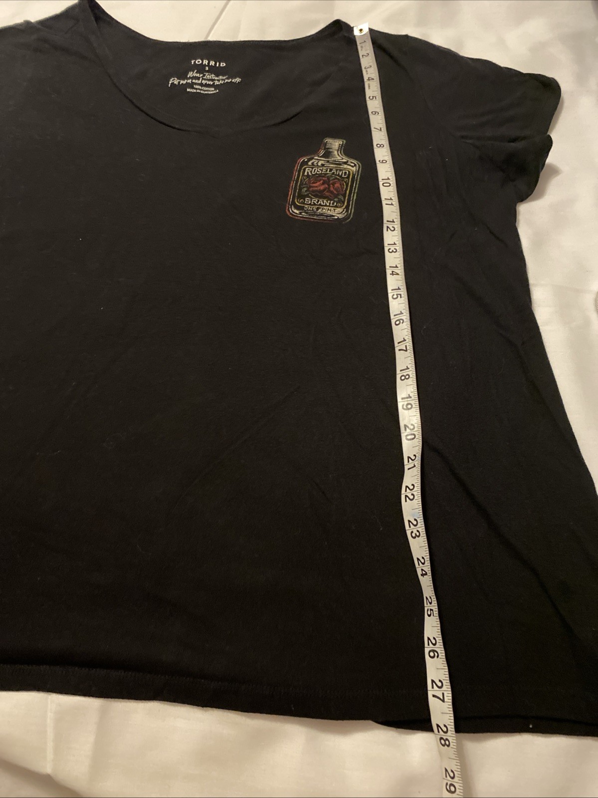 Lot Of 2 Torrid Size 3 V-neck Whiskey T-shirt Size 22 Distressed Bermuda Shorts