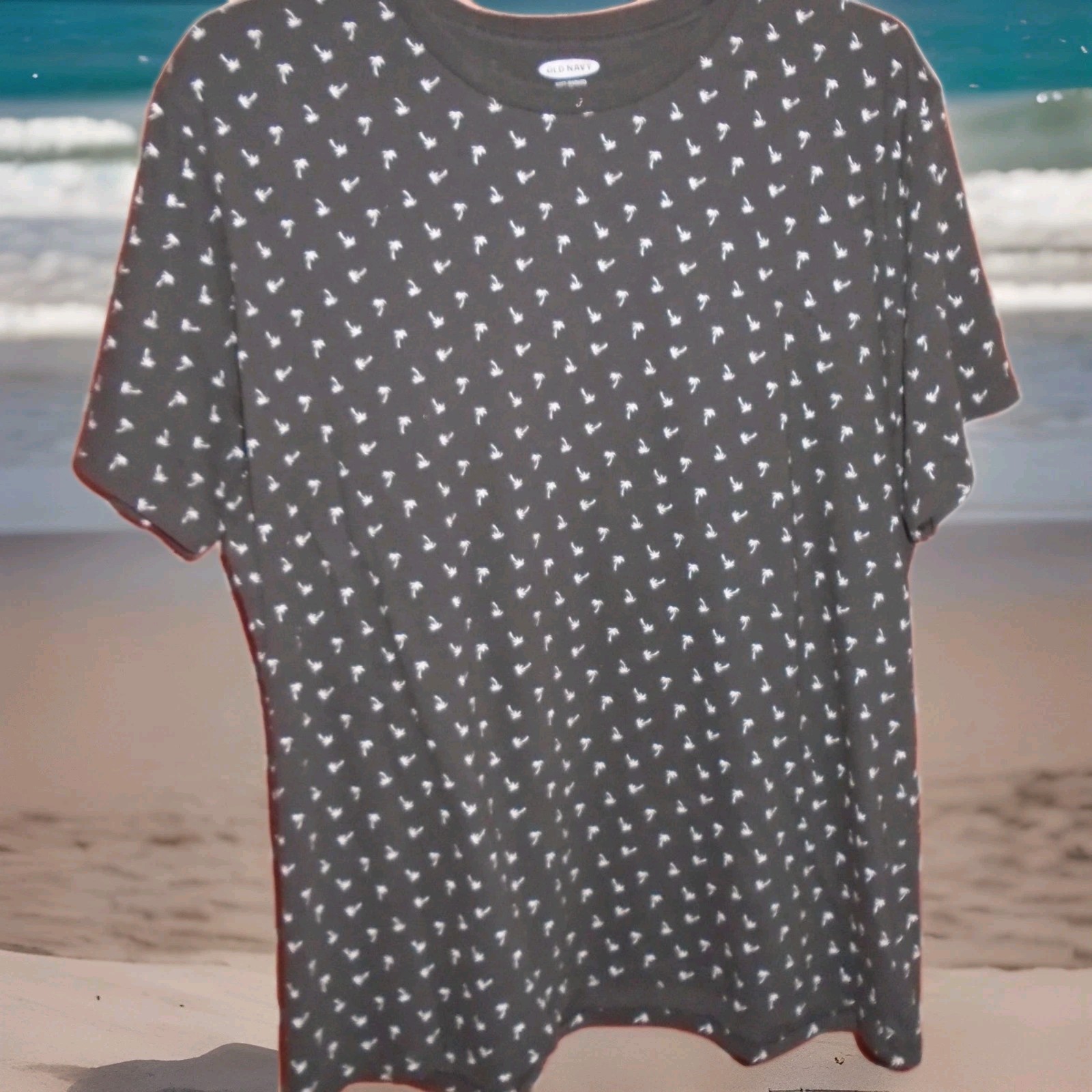 OLD NAVY WOMANS PALM TREES DESIGN SIZE XL-SEE PICTURES FIRST