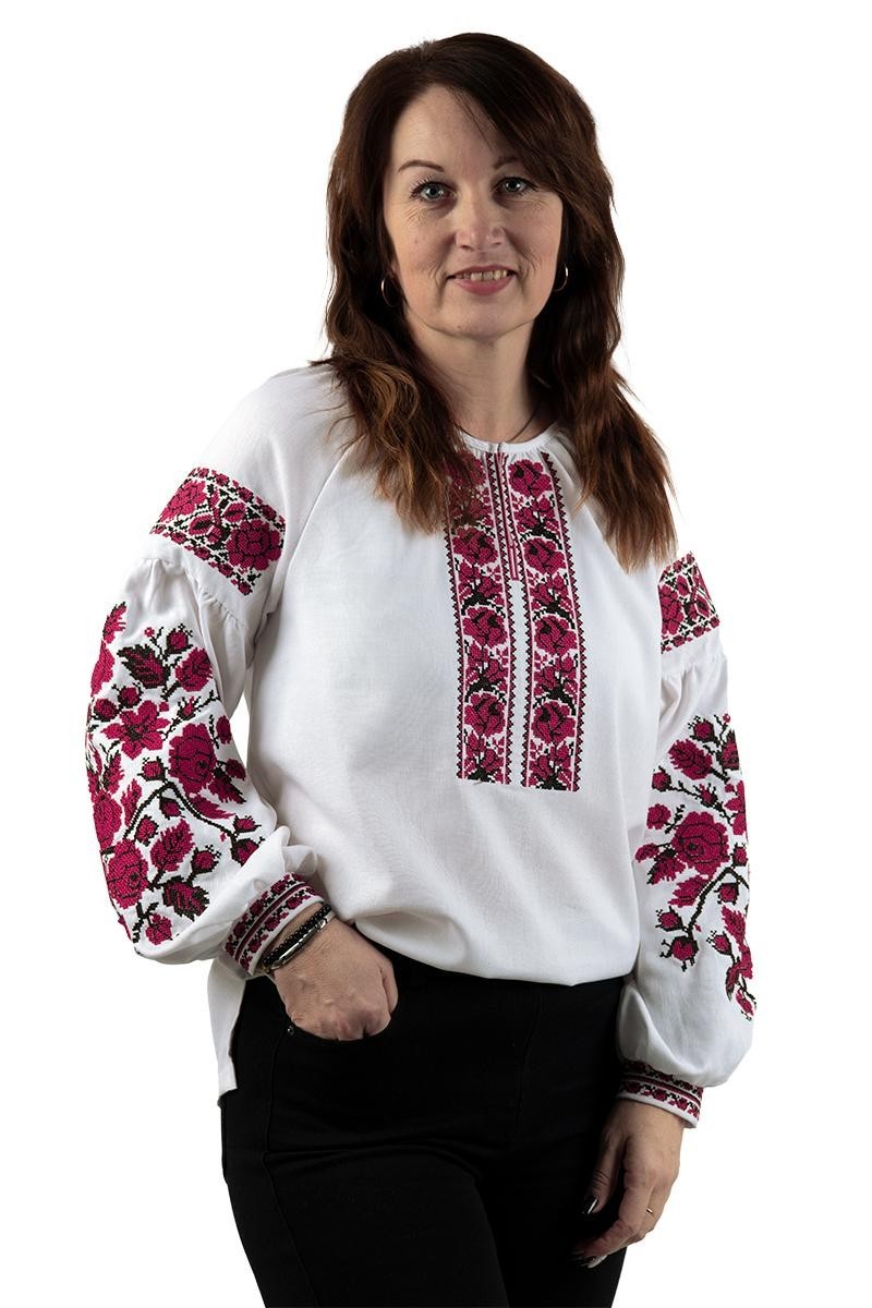 S, M, L, XL, 2XL, 3XL, 4 XL, Linen blouse Vyshyvanka, women’s embroidered shirt
