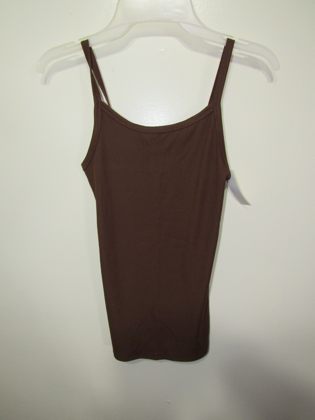 New No Boundaries Ribbed Cami Size S 3 5 Juniors Brown Pull Over Straps Casual