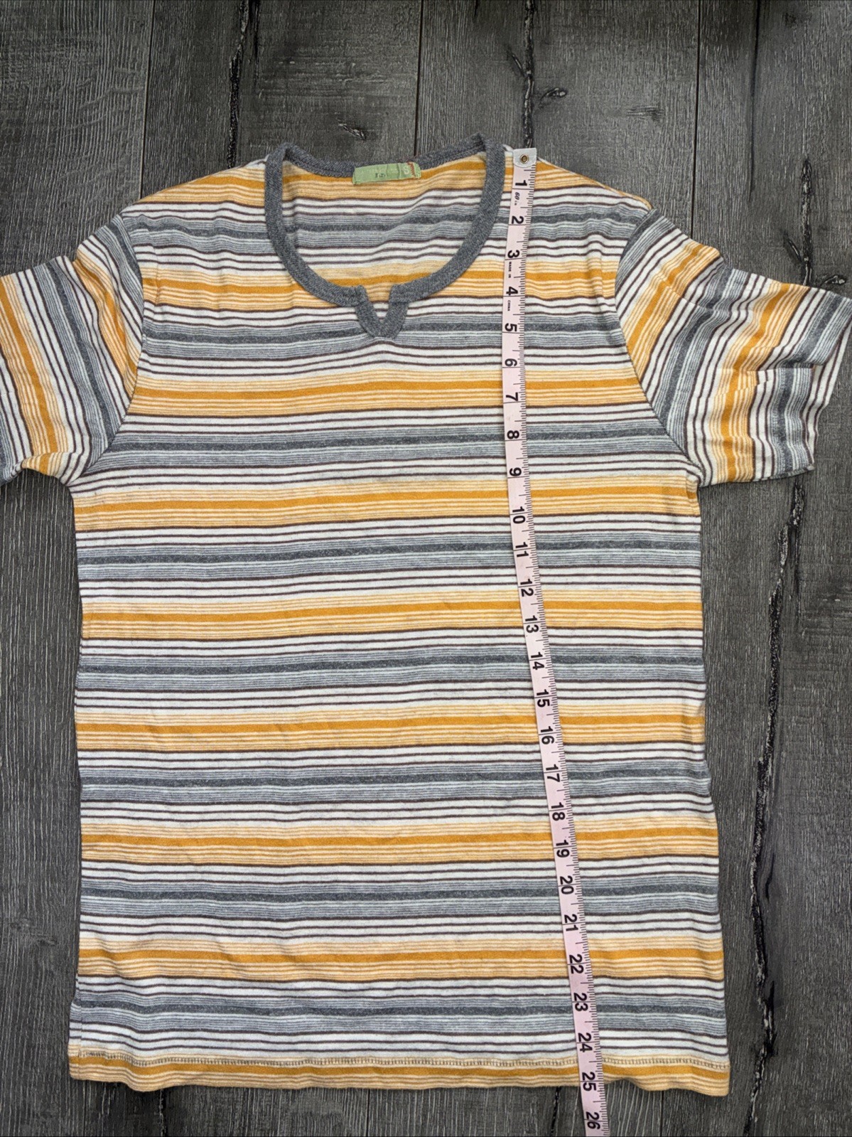 Alternative Women’s Multi Color Striped Short Sleeve T Shirt Size S #187