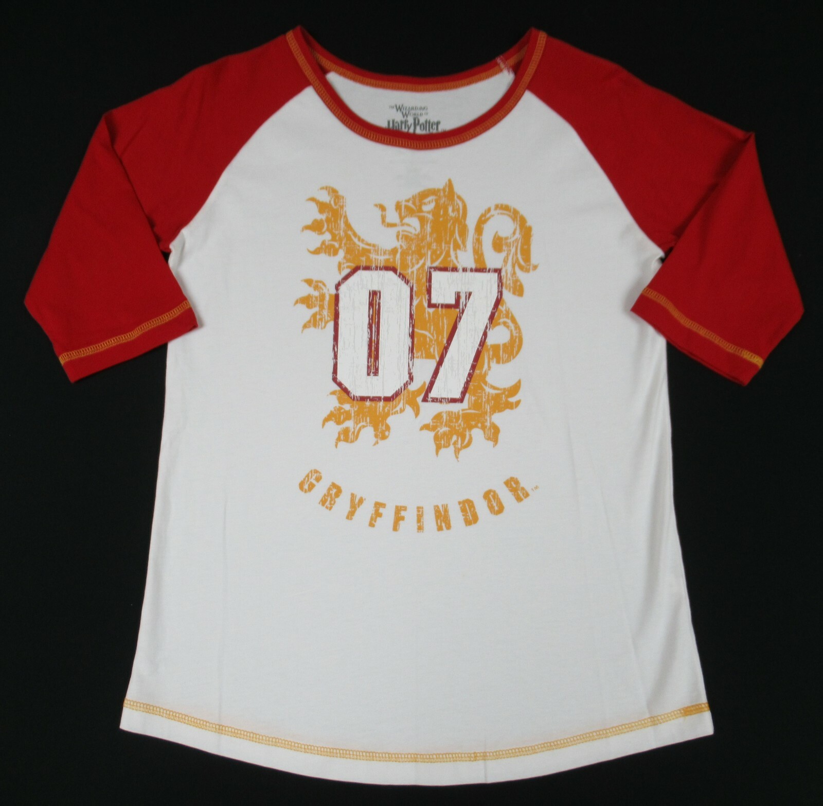 WIZARDING WORLD OF HARRY POTTER GRYFFINDOR 3/4 SLEEVE SMALL WOMENS T-SHIRT B1835