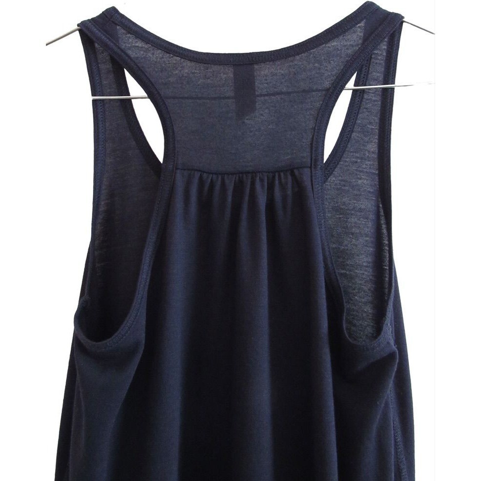 Bella Canvas Navy Blue Flowy RacerBack Tank Top XS