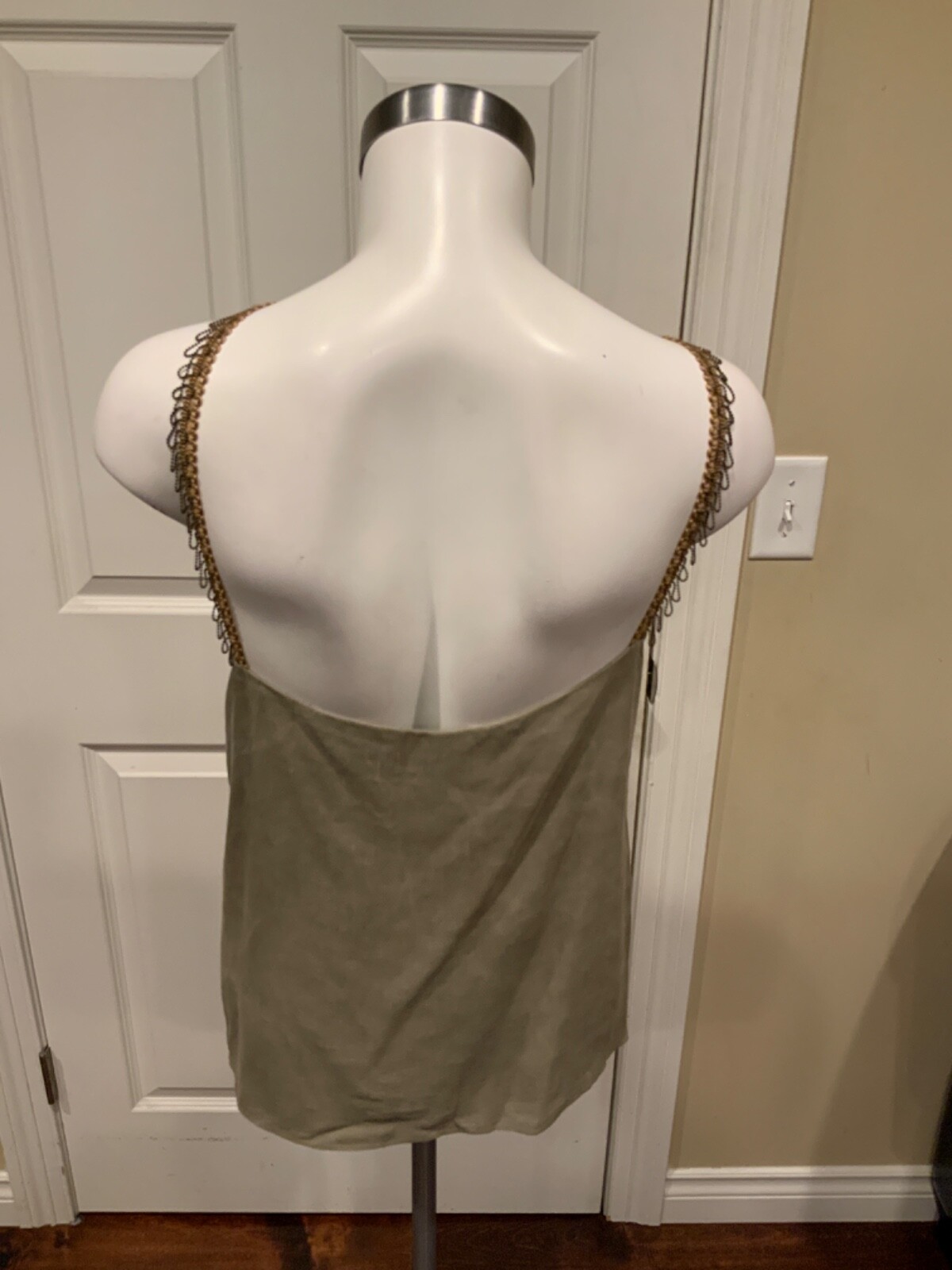 T. Ba Spanish Clothier Axels LTD Asymetric Tencel Top Smoke Gray NWT $275 Size 2
