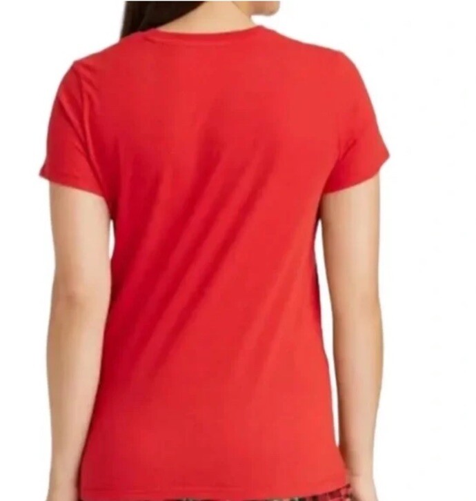 Women’s Wondershop Feliz Navidad Short Sleeve Holiday T Shirt Red XXL NEW!