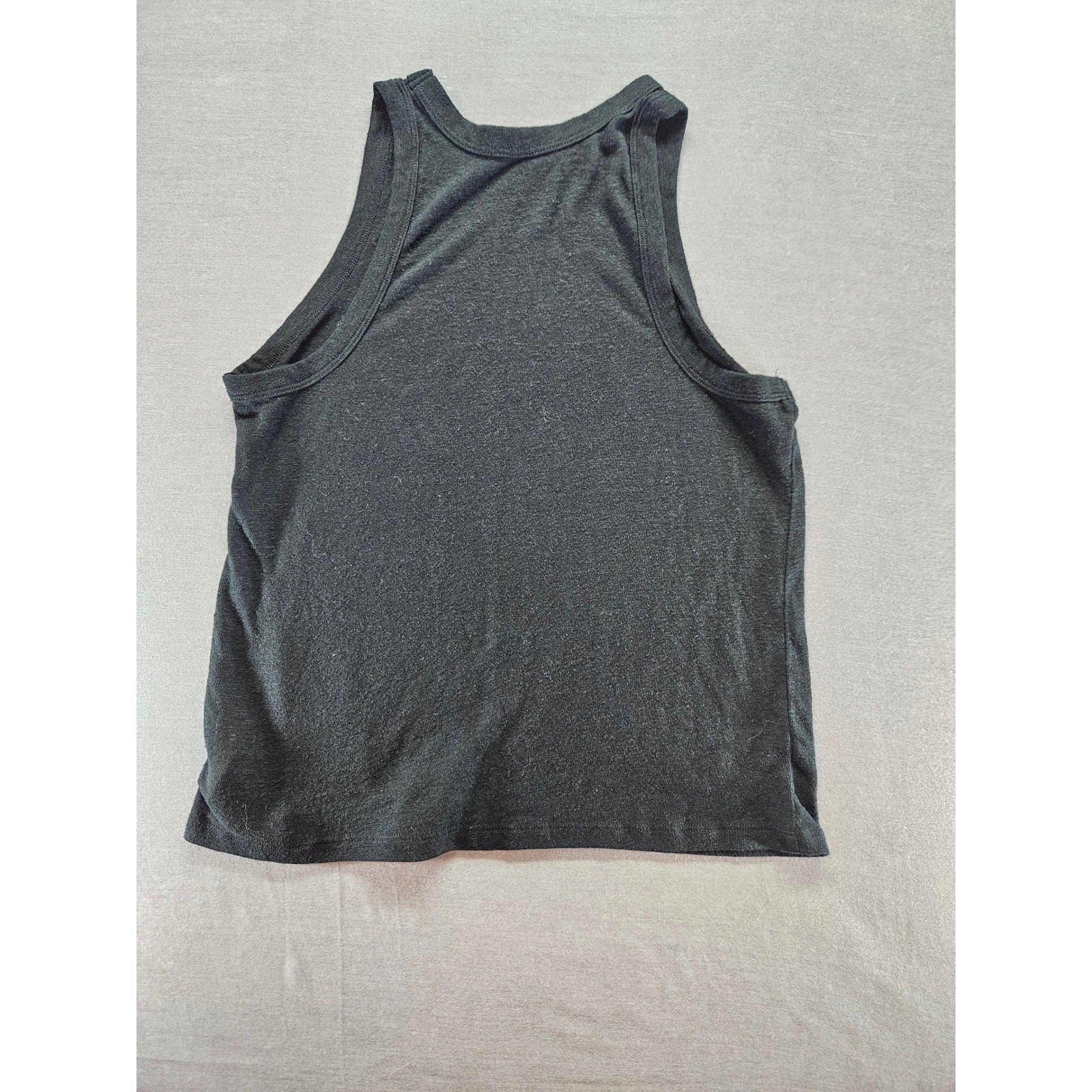 A New Day Womens High Neck Tank Top Charcoal Gray Heather Racerback Medium