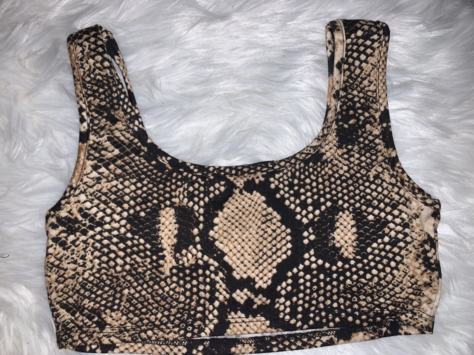 Women’s Snake skin Crop top size small