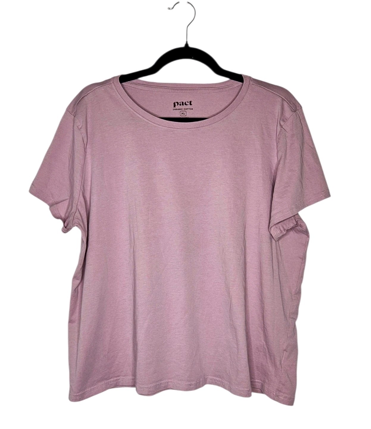 Pact Women’s Softspun Crew Neck Tee XL Mauve Soft Comfortable Top