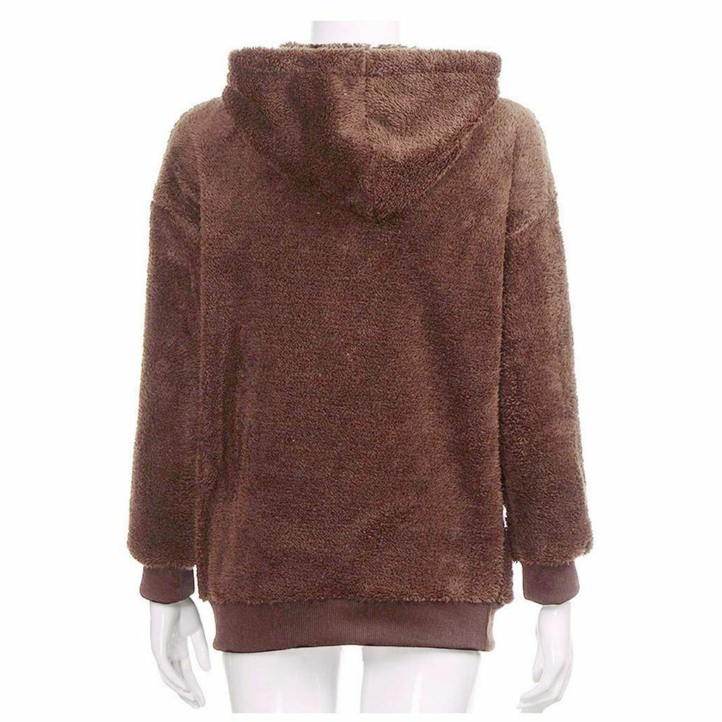 LAVA Women Winter Warm Fluffy Sweater Top Hoodie Sweatshirt Pullover Jumper HOT