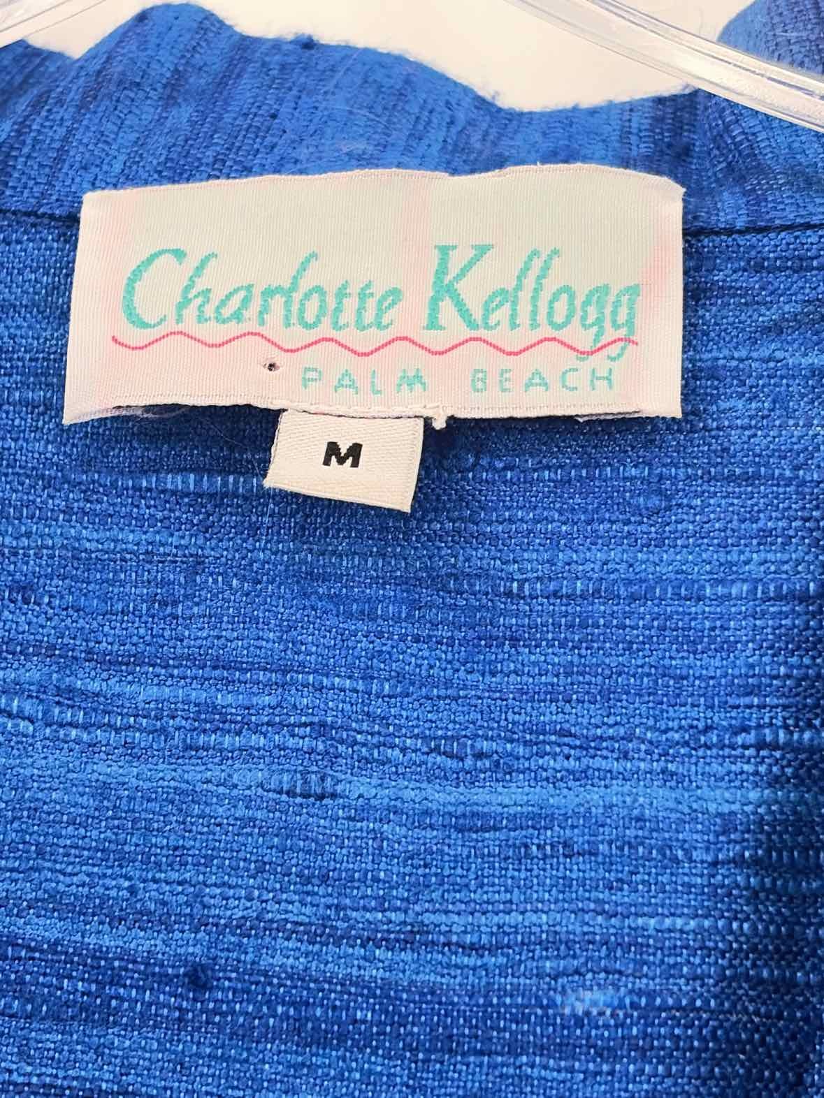 Pre-Owned Charlotte Kellogg Blue Size Medium Button Down