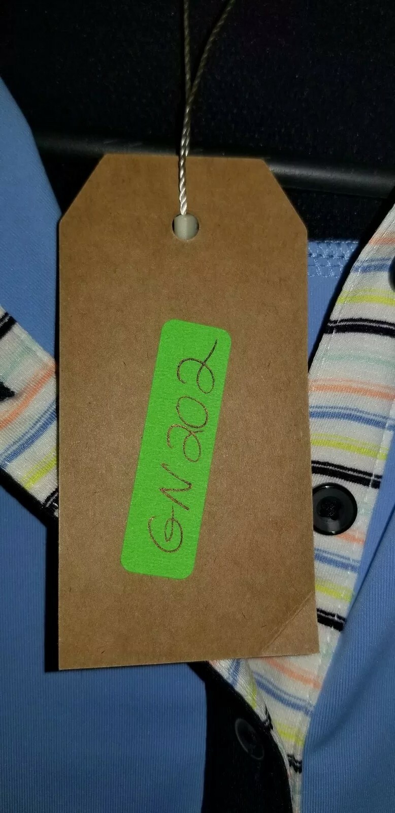 FAIRWAY & GREENE Golf Polo Shirt, Womens Sz XS, Blue, Multi, Short Sleeves, NEW