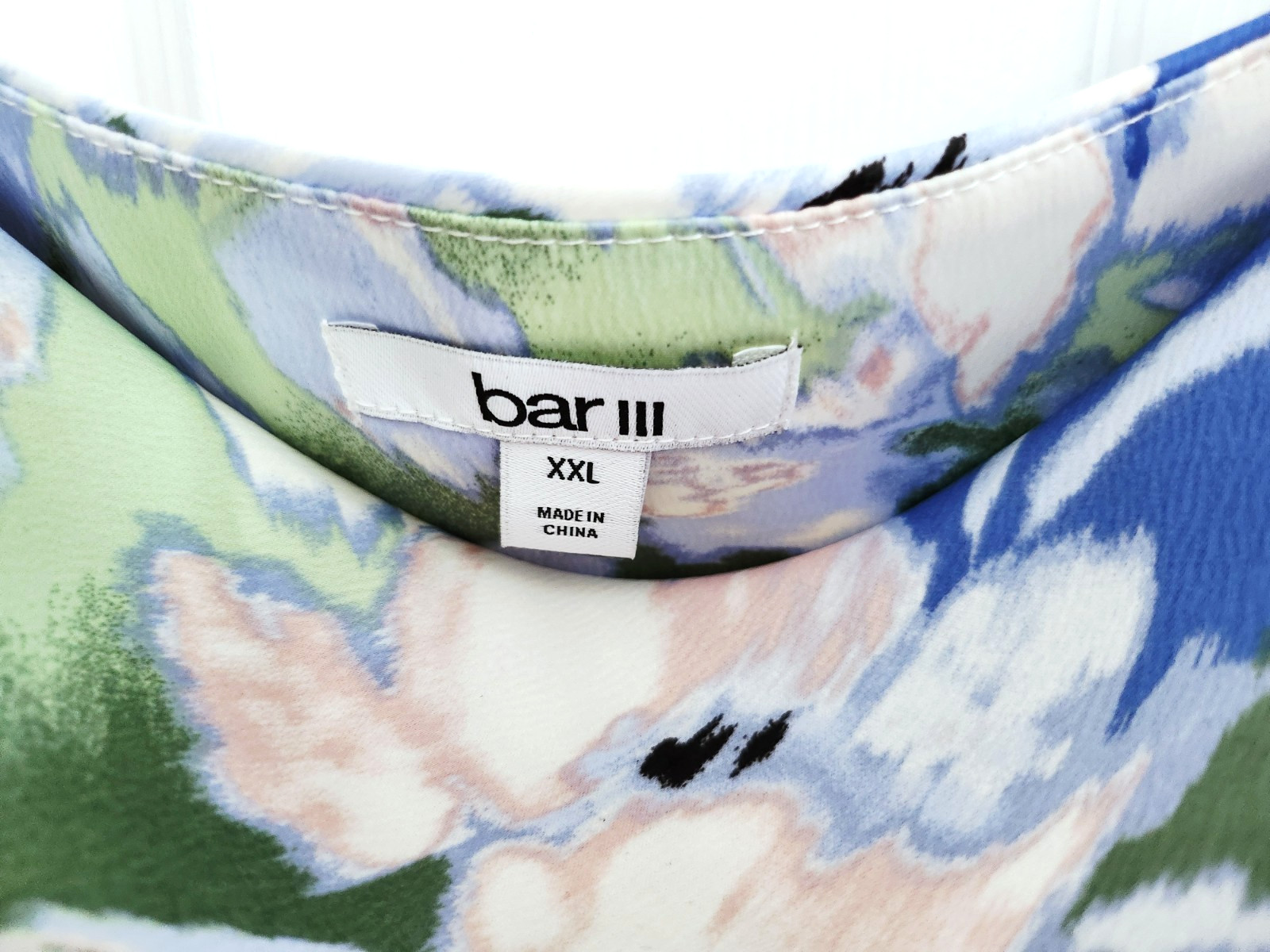 BAR III XXL Women’s Satin Floral Sleeveless Blouse Shirt Top 2XL 2X