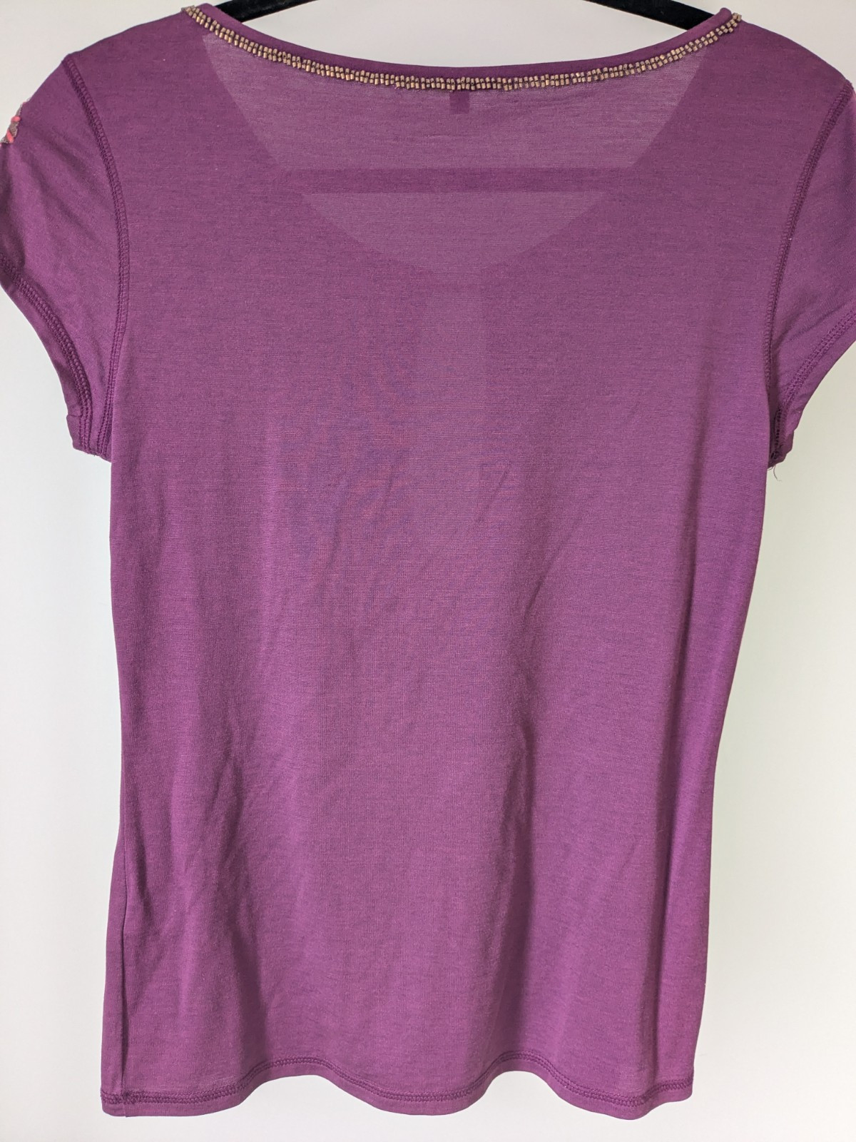 COMFORT FIT | SIENNA SIZE 40 PURPLE SPAN SILK/COTTON TOP LENGTH-60CM BUST-37CM