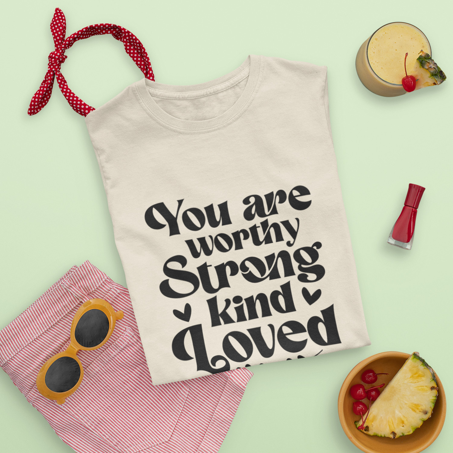 Affirmation T-Shirt Top Tee – Do Hard Things Positive Heart Present Gift