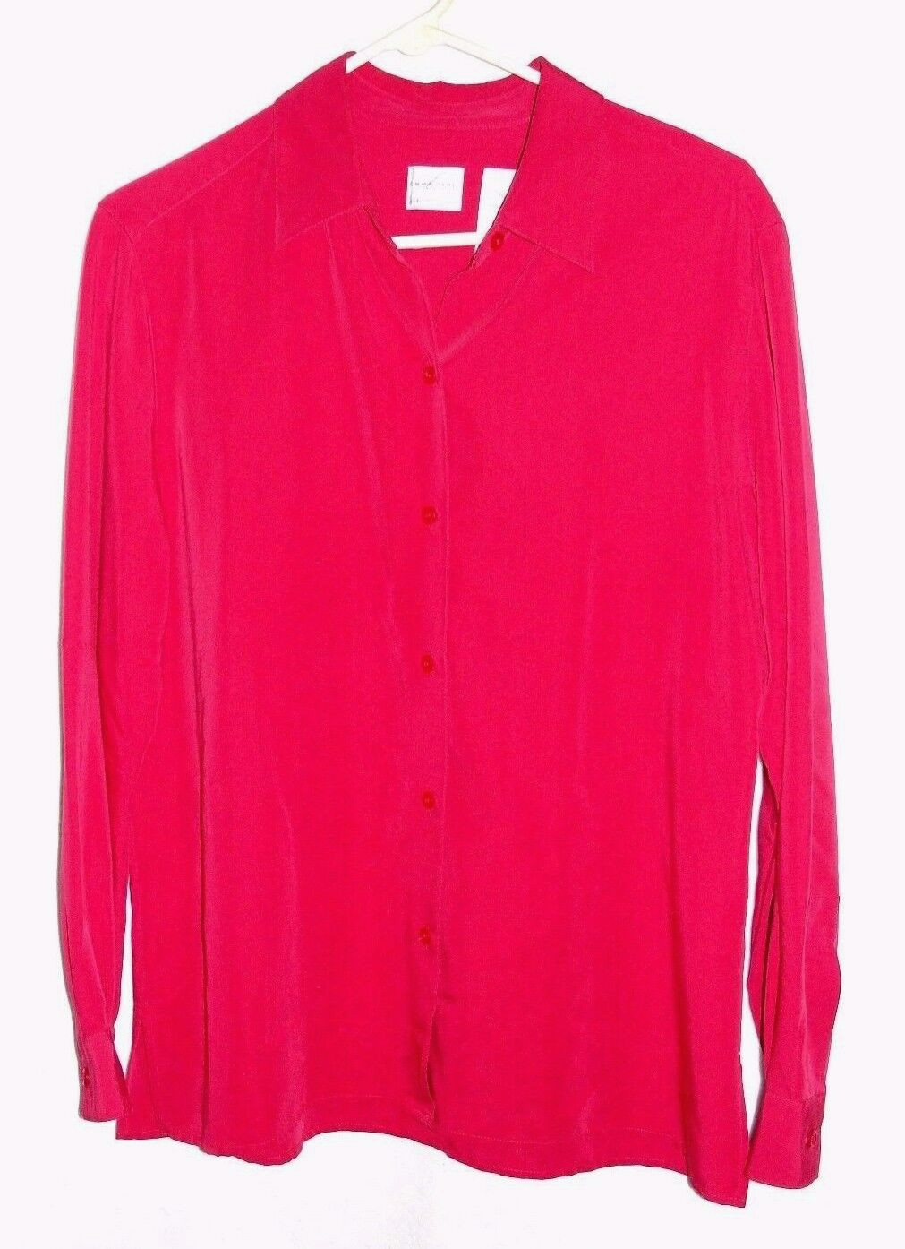 Women’s Emma James, a Liz Claiborne Co. Red Long Sleeve Blouse – Size 10 – EUC