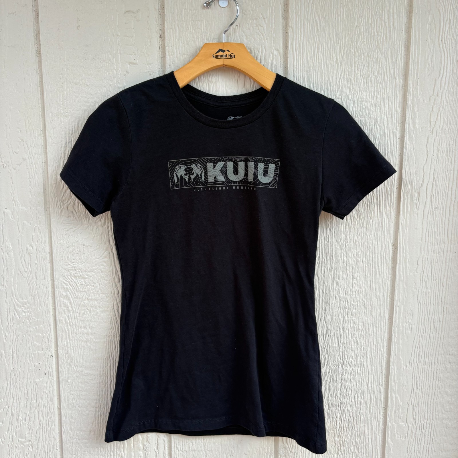 Kuiu Ultralight Hunting T-Shirt Women’s Medium Black Outdoor Comfort Summer Logo