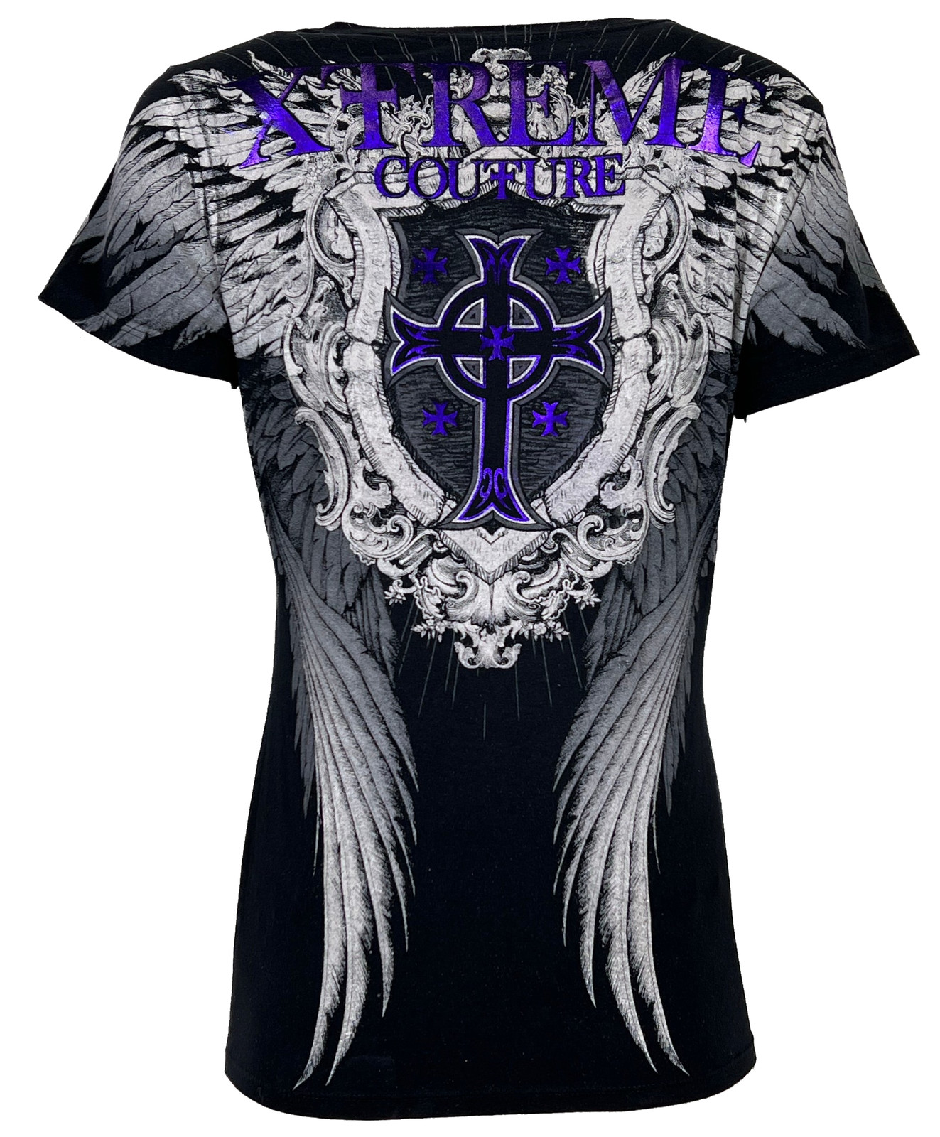 Xtreme Couture By Affliction Women’s T-shirt PULVERIZE Black