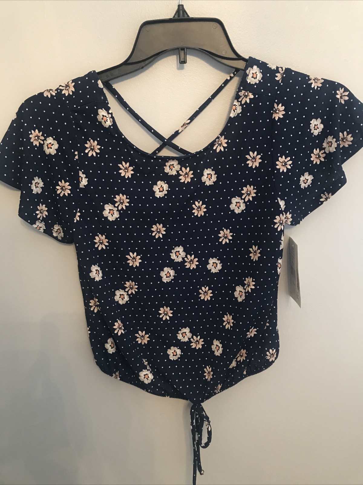 Rewind Womens Top Blue Size XS (TW-5010)