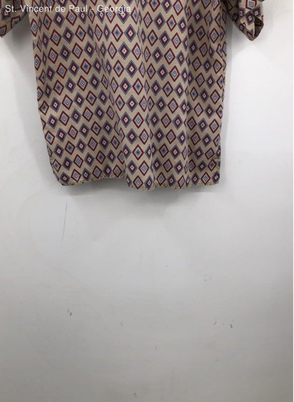 Suburbans Vintage Geometric USA Made Button Down Shirt Women’s 8 Cowboy Retro