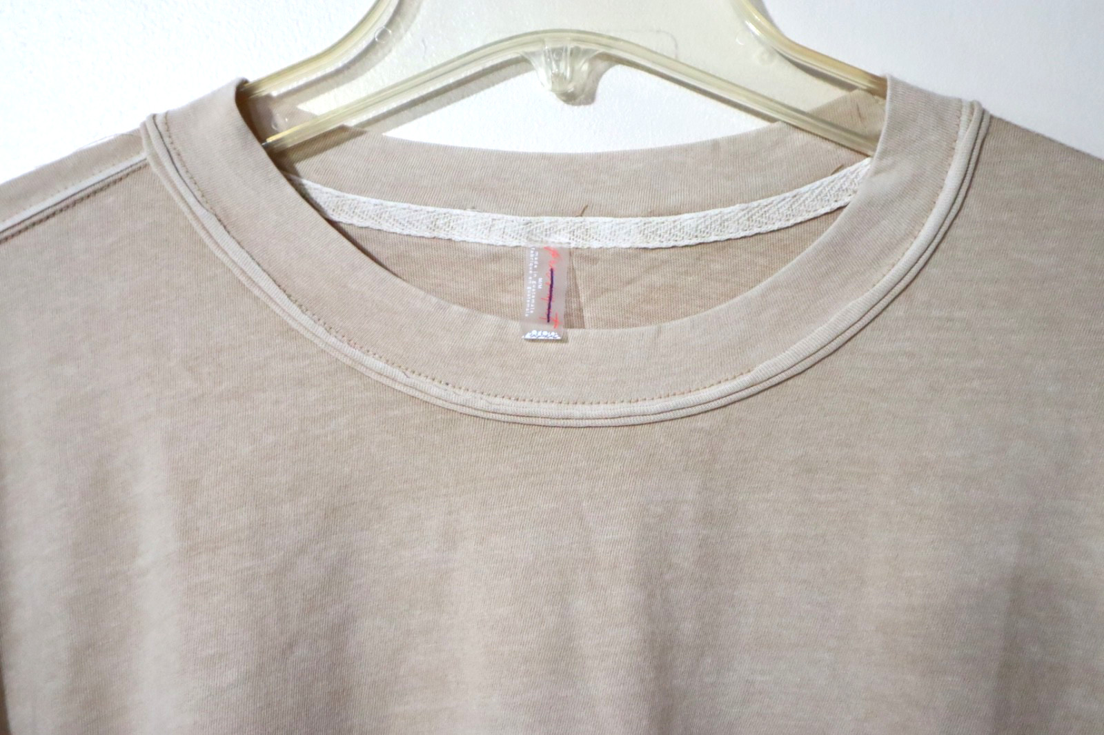 FP Movement Free People Inspire Layer Tee Top in Sandy Tan size S
