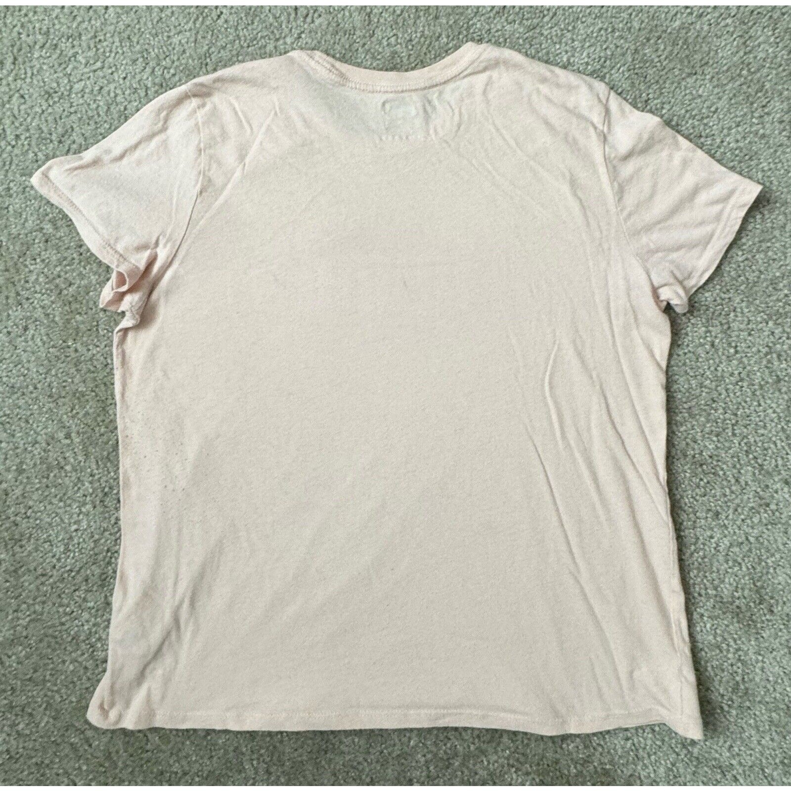 PUMA Essentials Logo Heather Tee T Shirt Peach Parfait Womens Small Large