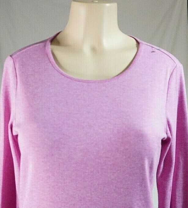 Women’s Pink Long Sleeve Pullover Christopher & Banks Layer Your Look Size S