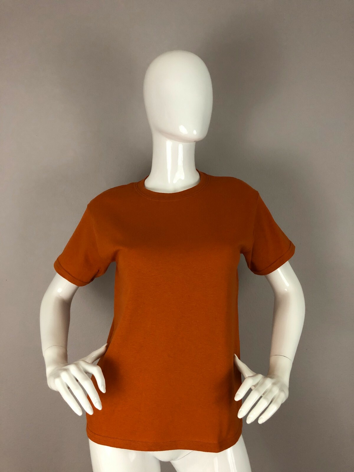 Gildan Heavy Cotton Simple Orange Blank T Shirt Size M