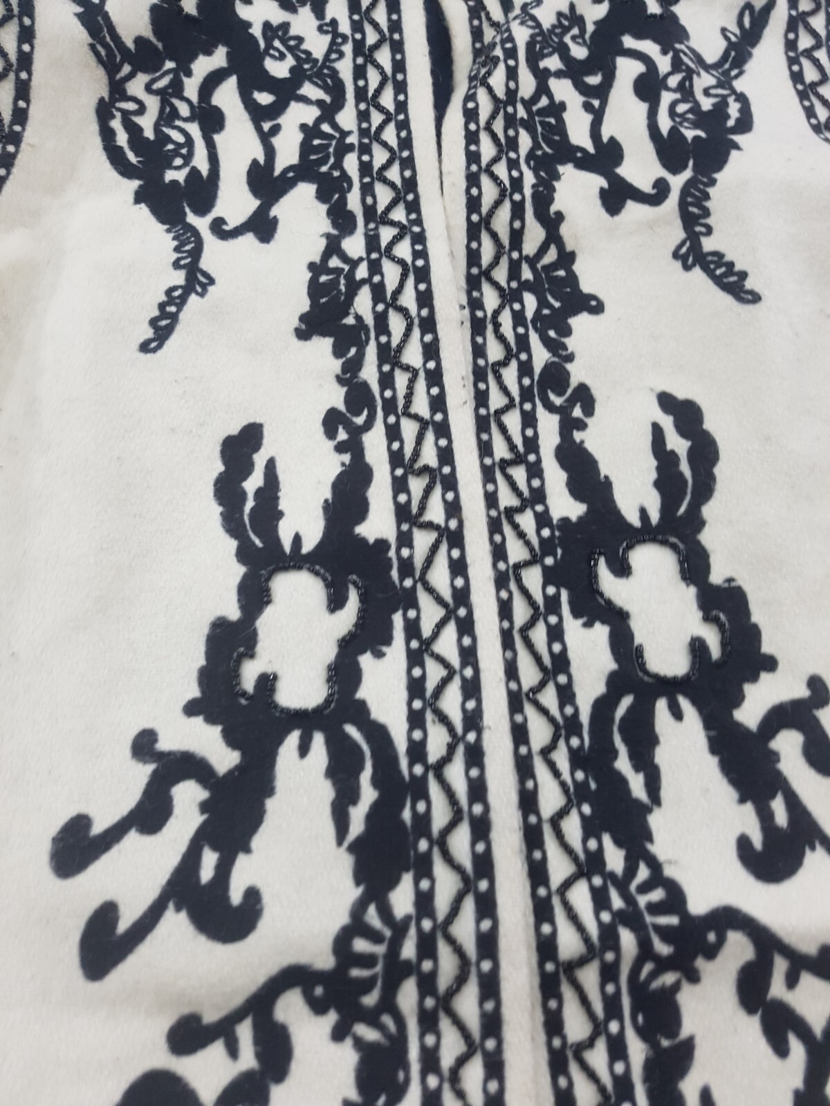 Vintage Hand Embroidered Beautiful Boho Tunic Cropped Multicolor Vest 67×51 cm