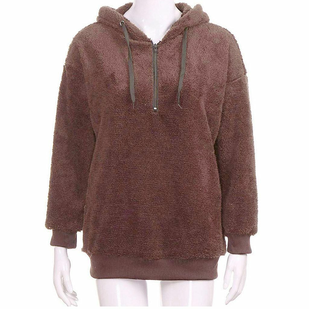 LAVA Women Winter Warm Fluffy Sweater Top Hoodie Sweatshirt Pullover Jumper HOT