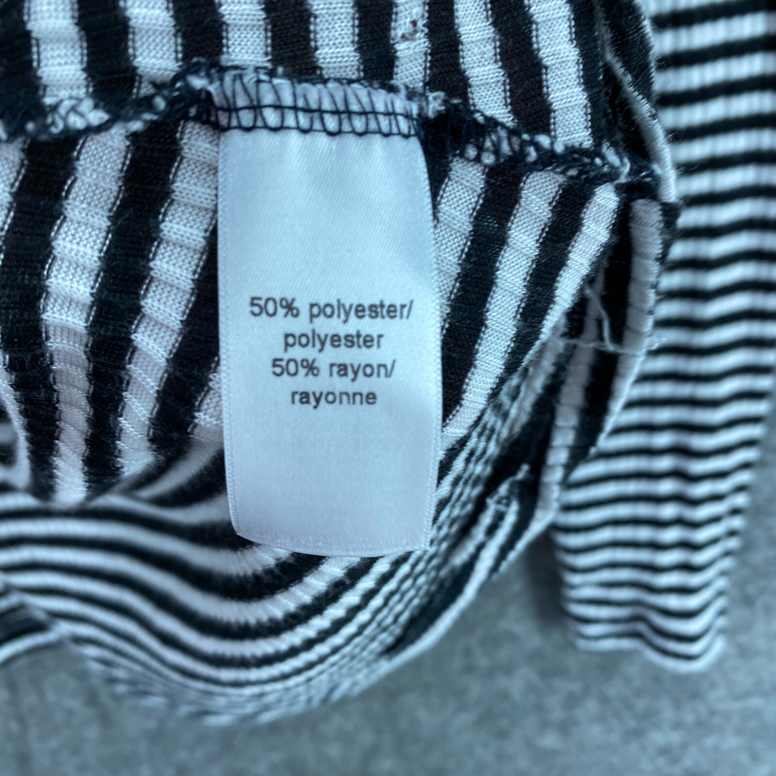 Maurices Blouse Women M Black Striped Cowl Neck Long Sleeve Rayon Casual