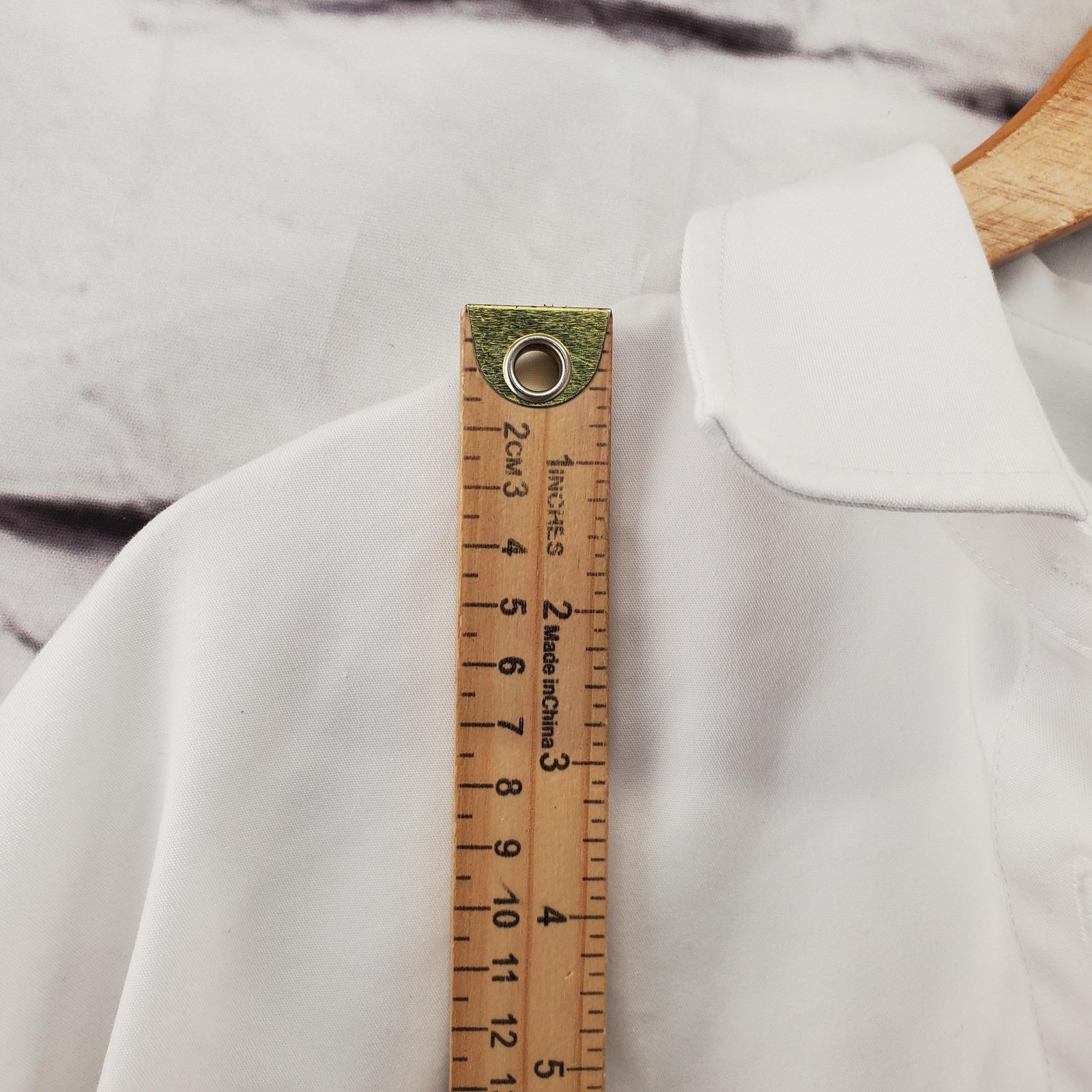 Good American Shirt Womens 1/2 White Button Front High Low Tunic Top Oversized
