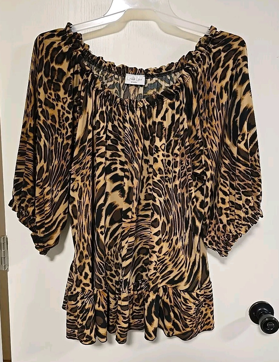 Linda Leal Women’s Designer Blouse Top size 22W/24W (No Care Tag Or Size)