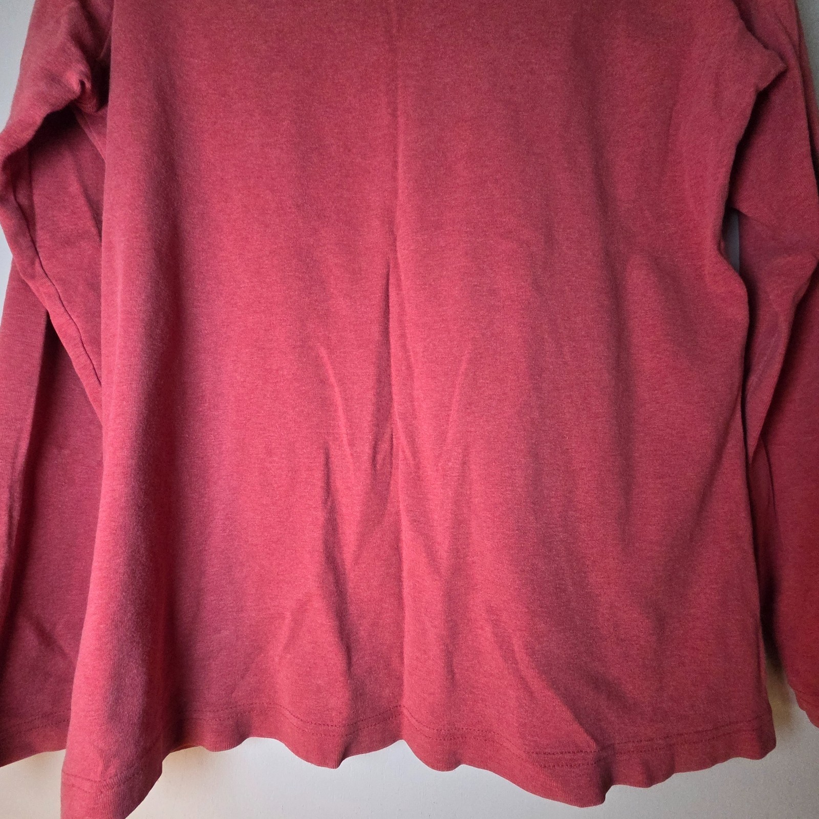 Duluth Trading Co Women’s Long Sleeve Top Red Size M 100% Cotton Outdoors Trails