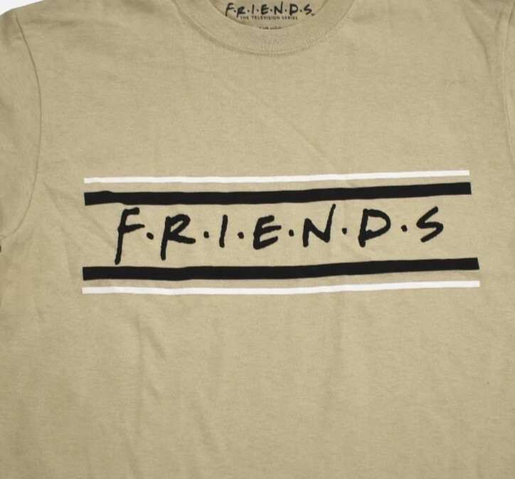 FRIENDS The Television Series Womens Tan Cropped Shirt New S-XL