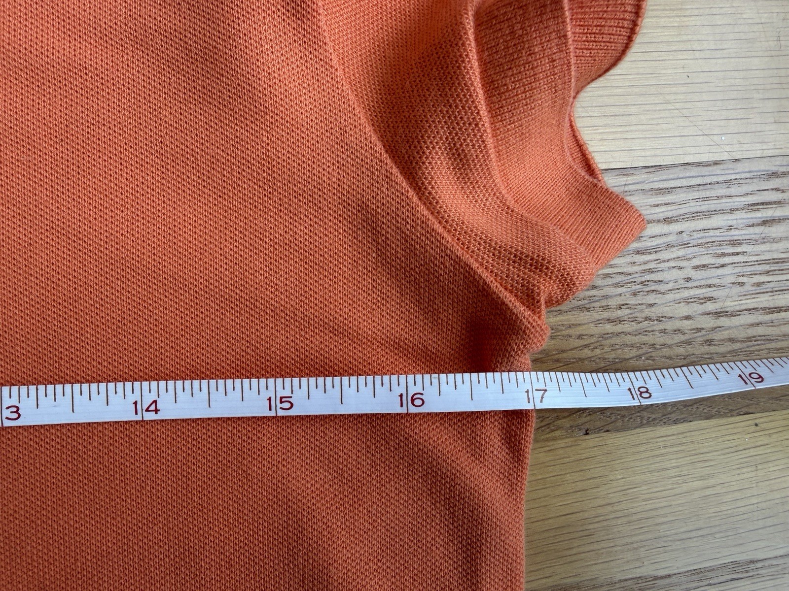 Lacoste Womens Cotton Pique Cap Short Sleeve Polo Shirt 40 / US 4 Orange