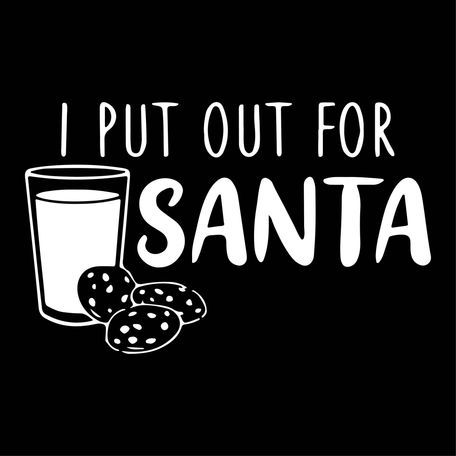 I Put Out For Santa Sarcastic Novelty Graphics Funny Womens T-Shirt