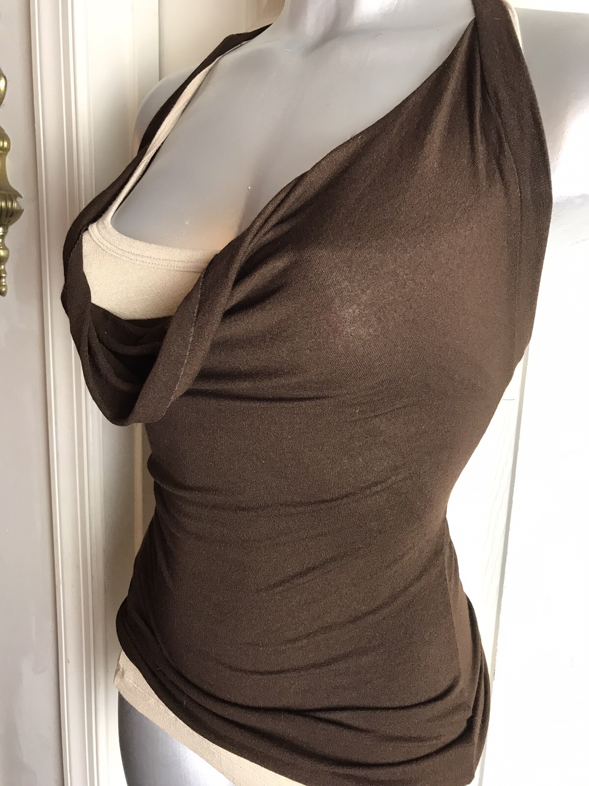 NWT ELLA MOSS ANTHROPOLOGIE SLEEVELESS LAYERED RACER BACK TANK TOP- Size XS
