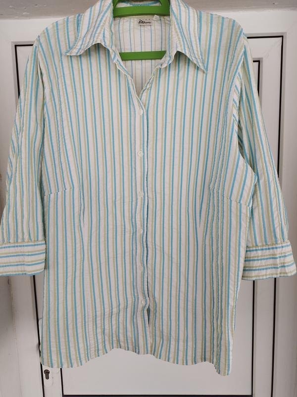 Women Etam shirt yellow polyester 46/3XL