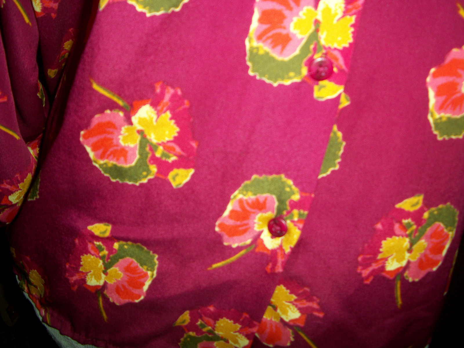 TUCKER FOR TARGET Alluring Maroon Floral Lace Blouse Size S