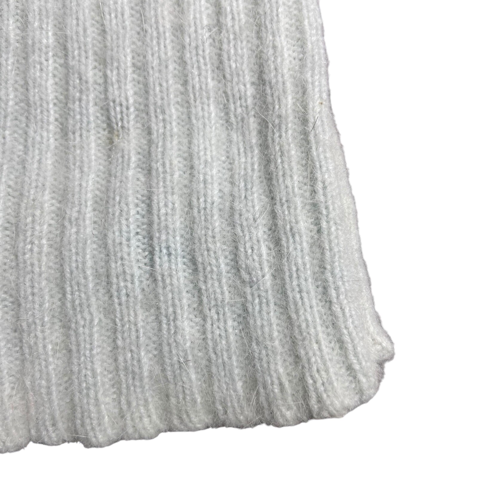 Rampage Sleeveless Sweater Blouse Top Women Size L Sage Angora Wool Nylon