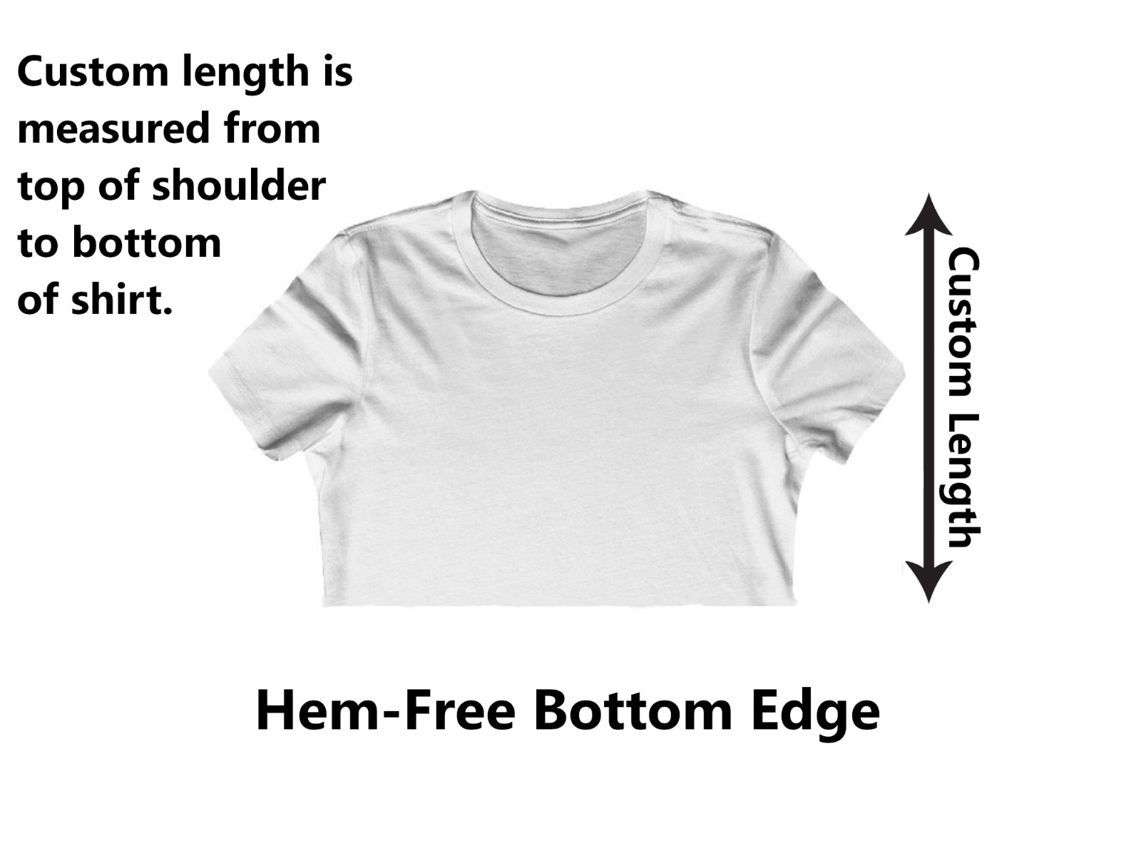 Underboob T-Shirt Custom Length Cutoff Crop Top Lingerie