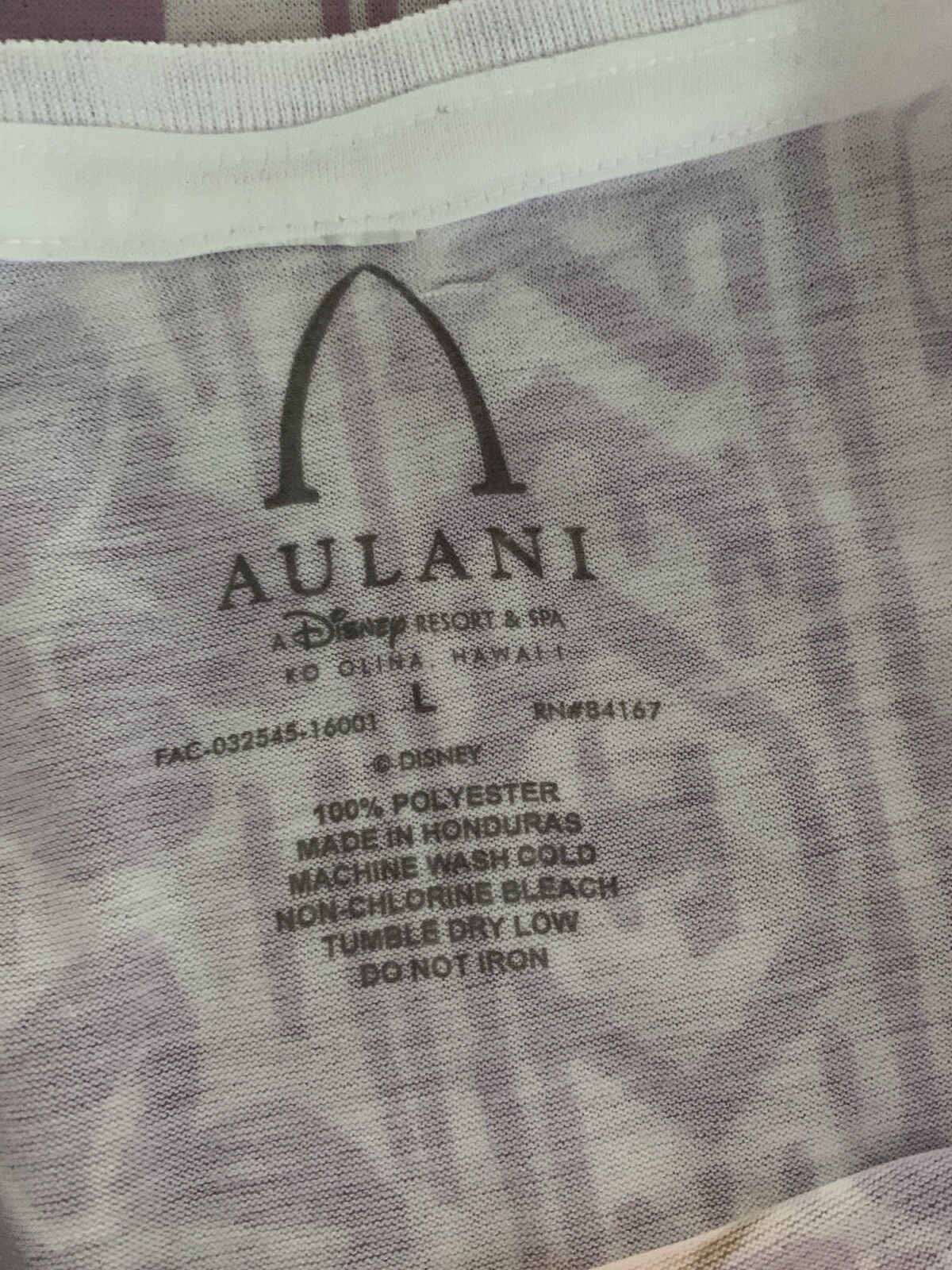 L Aulani Resort Hawaiian Minnie Mouse T-Shirt Aloha Disney Tee Women Large