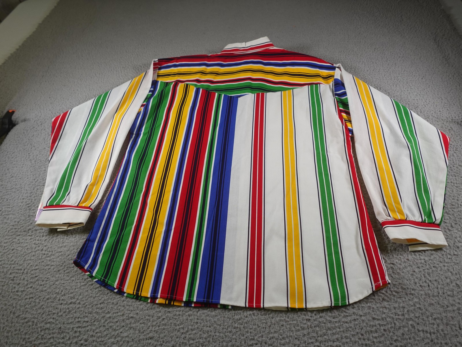 Vintage Roper Western Shirt Women XL Multicolor Striped Cowgirl Rodeo Ranch 90s