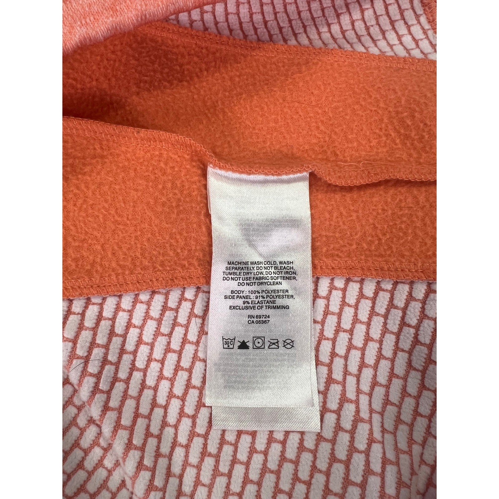 Women’s X-Small Columbia Quarter Zip Pullover Orange